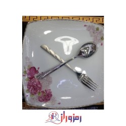 سرویس قاشق و چنگال  24 نفره یونیک مدل پرچمی